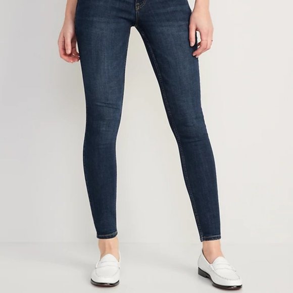 High-Waisted Rockstar high rise Super-Skinny Jeans Petite 6P P6 6 - Picture 6 of 14